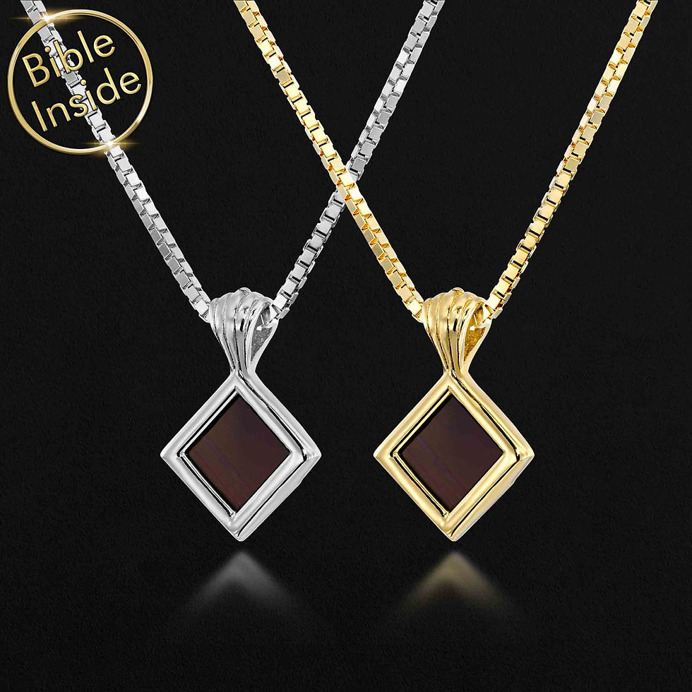 Thumbnail: Unique Christmas Gift for Wife With Nano Bible - Essence Pendant