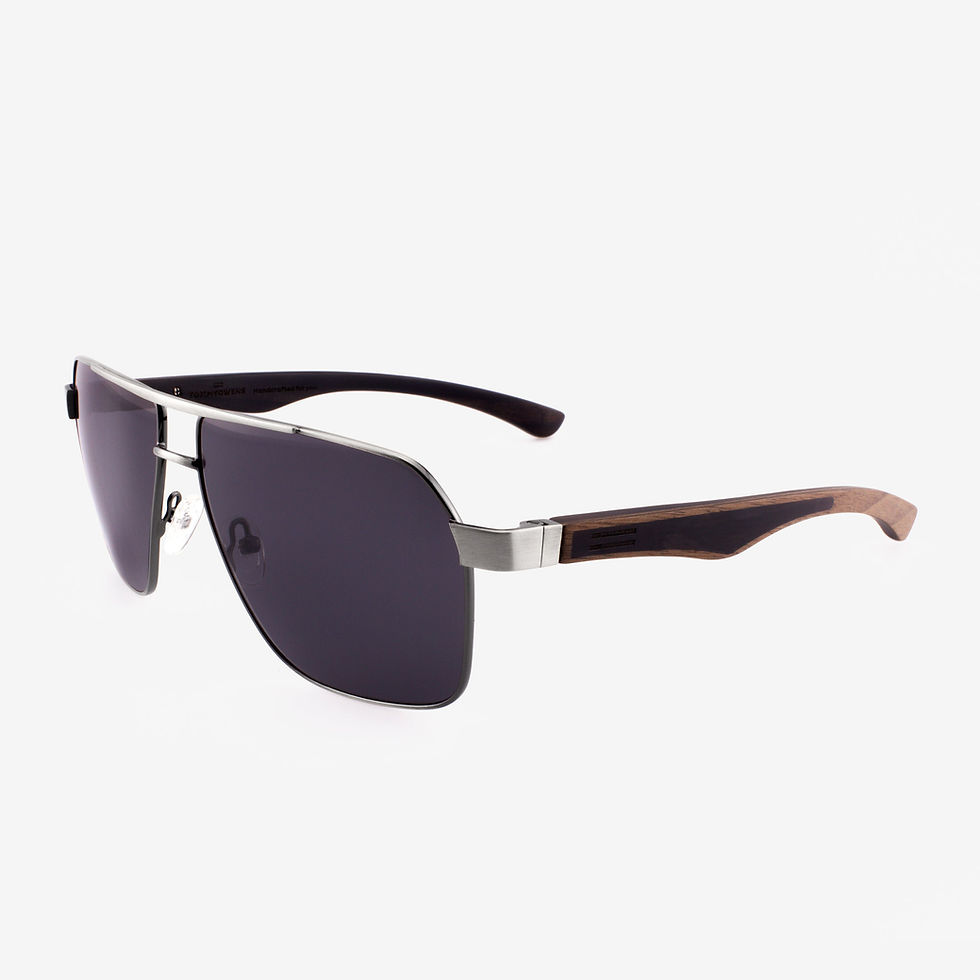 Thumbnail: Pierce - Metal & Wood Sunglasses