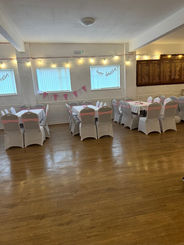 Image of a birthday party set up in the West Function Room