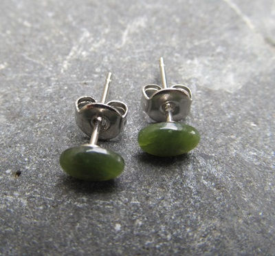 Thumbnail: Oval Stud Earrings ES6x4