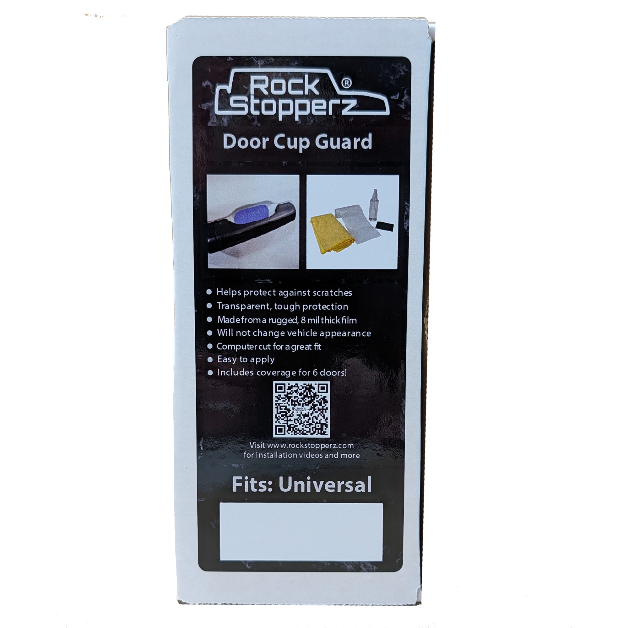 Door handle cup paint protection film kit - Universal fit