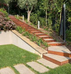 Scala esterna in corten