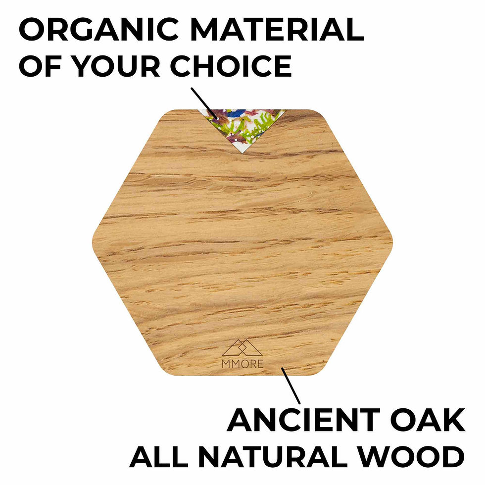 Thumbnail: Natural oak wood coasters displayed with a cup on a light surface