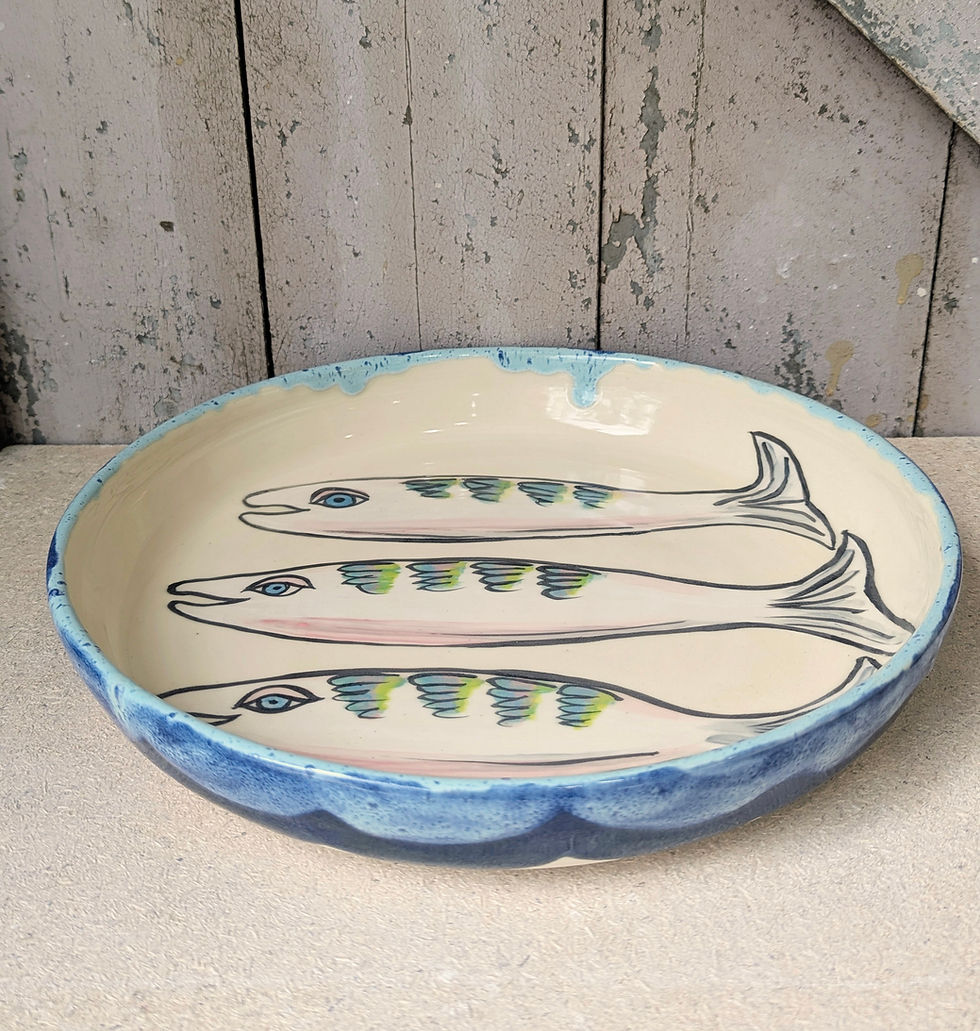 Thumbnail:  Serving Plate - Jumping Fish