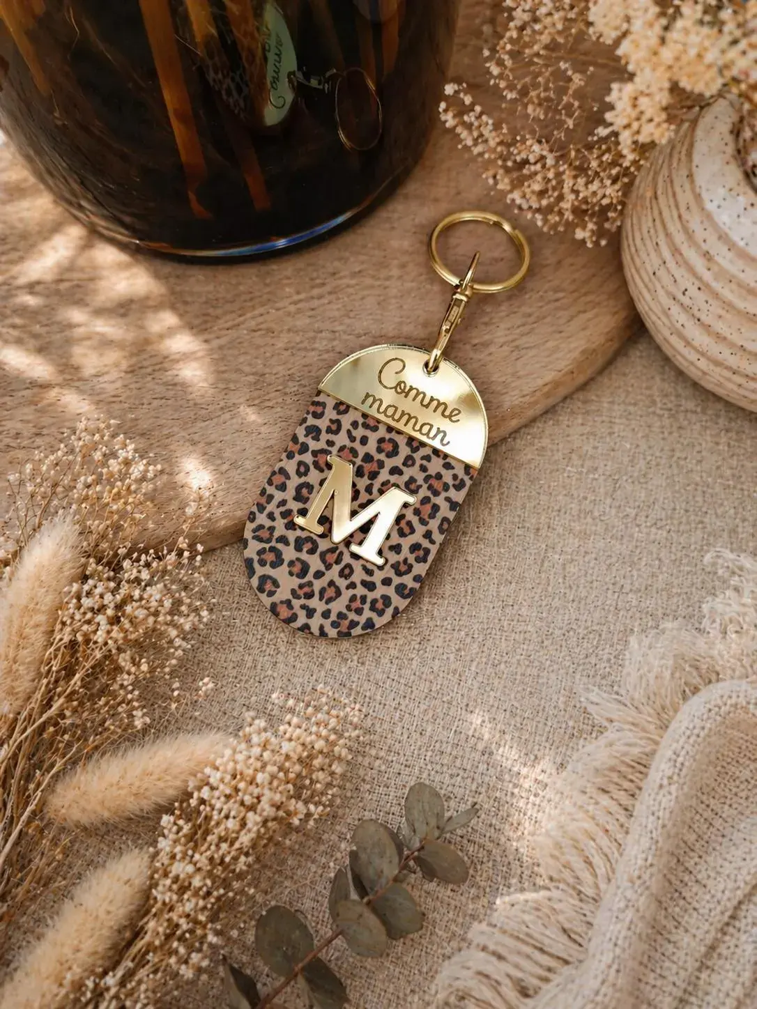 Porte-clés personnalisé fleuri – chic et original
