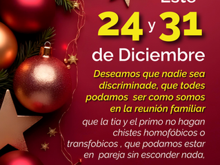 Por espacios seguros en Navidad y fiestas de fin de año.