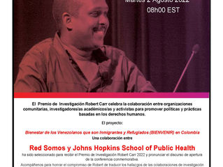 Red Somos Ganador del premio ROBERT CARR Research Award 2022