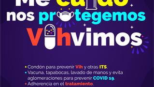¡Tapabocas y condón para la prevención y la prueba del VIH con razón!