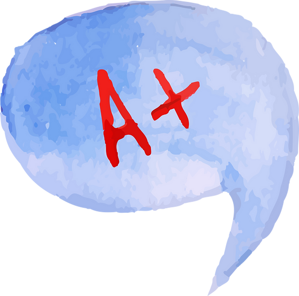 Speech Bubble A+