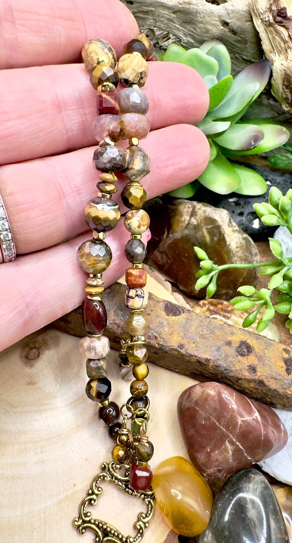 Thumbnail: Natural Stone Earthy Bracelet
