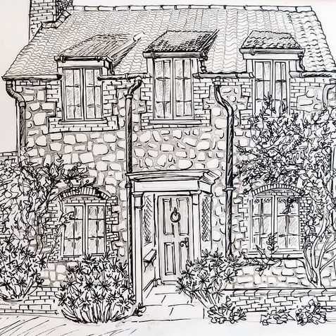 Pen and Ink Cottage