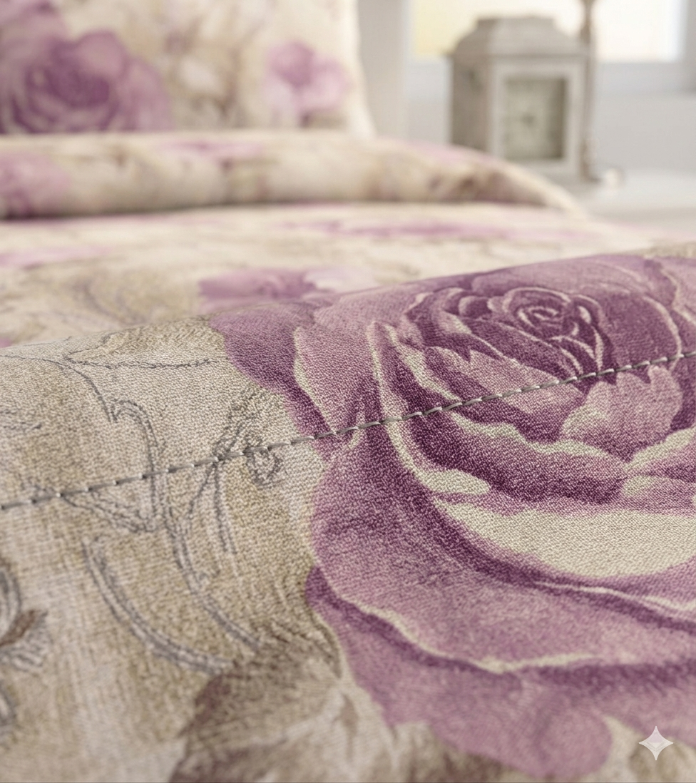 Thumbnail: Purple Rose Garden | Cozy Duvet  Set