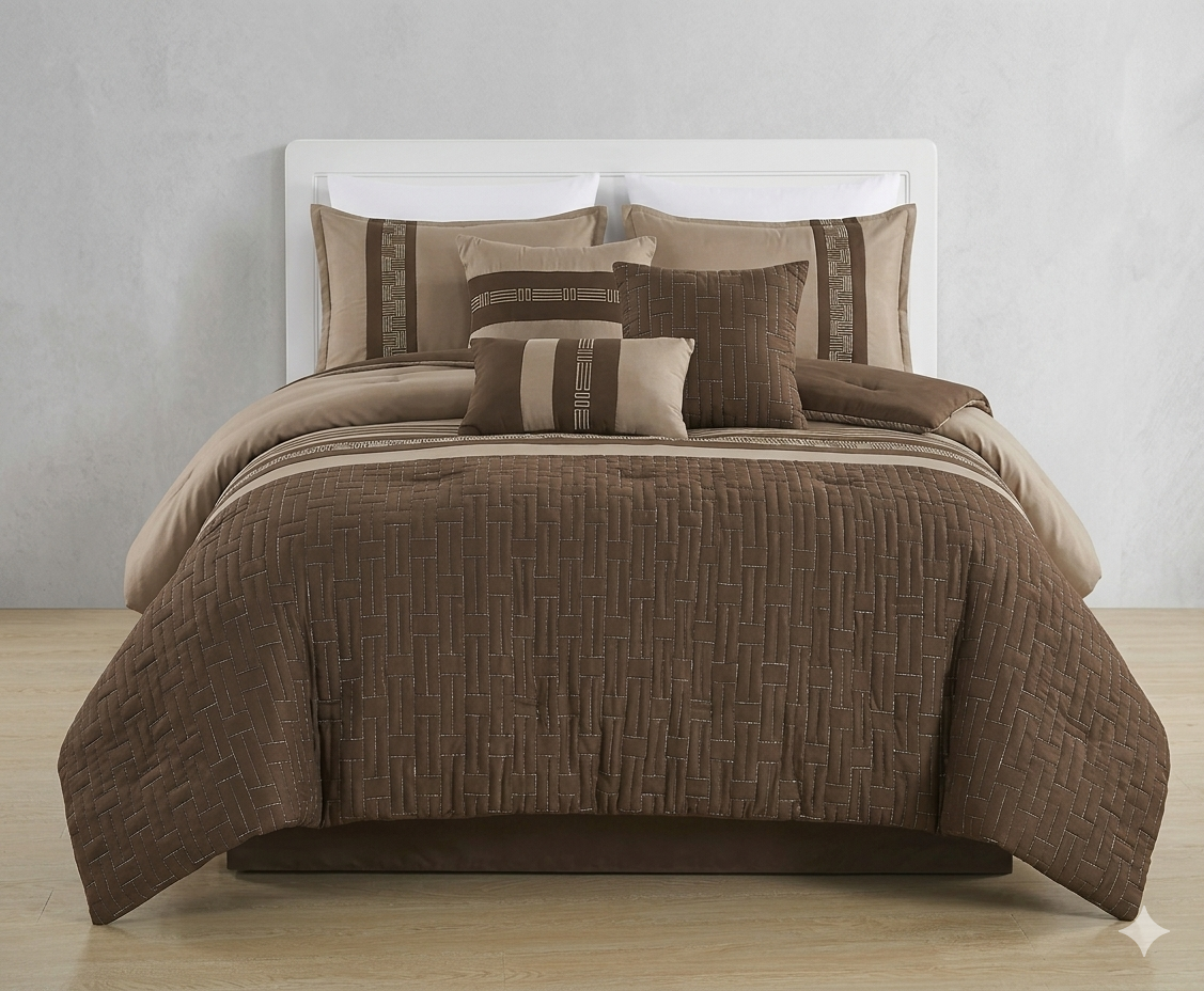Chocolate Espresso 8-Piece Comforter Set