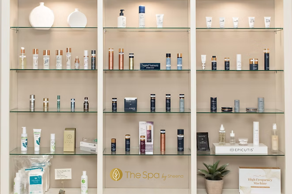 Medical-grade skincare chosen by licensed medical estheticians at The Spa by Sheena in Lubbock, TX
