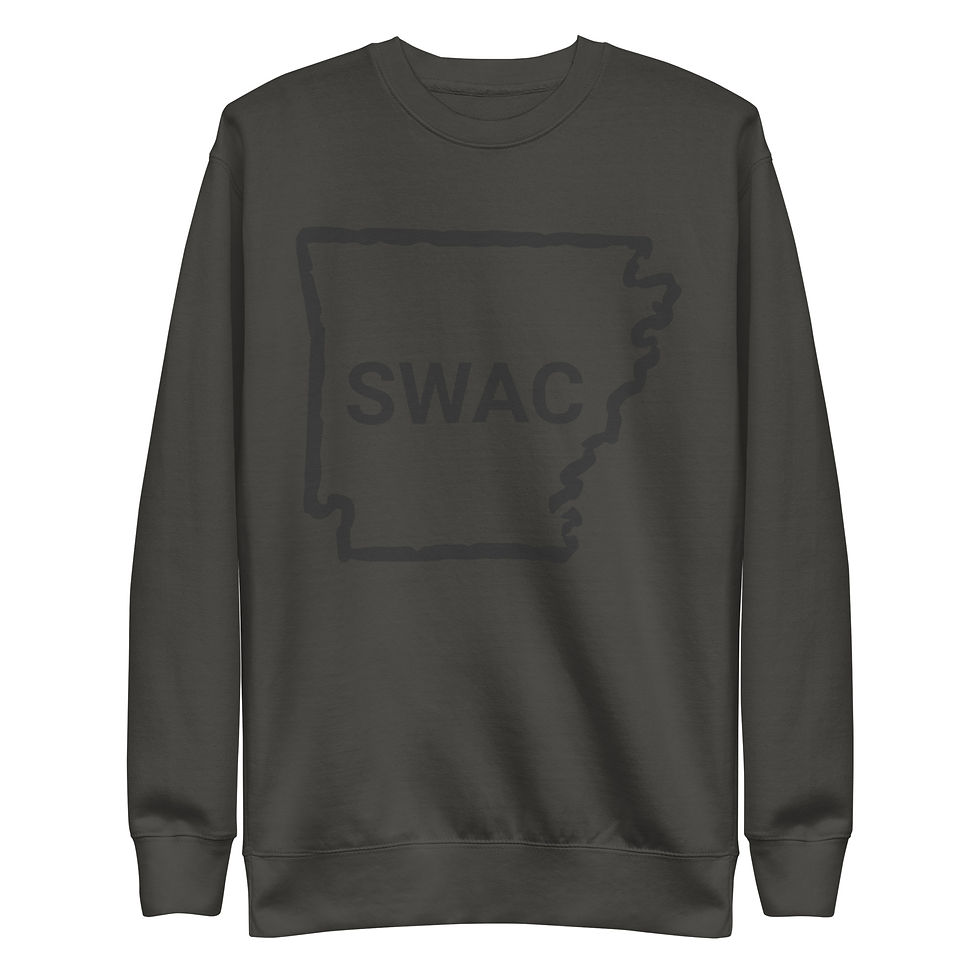 Thumbnail: SWAC Arkansas - Black Unisex Sweatshirt