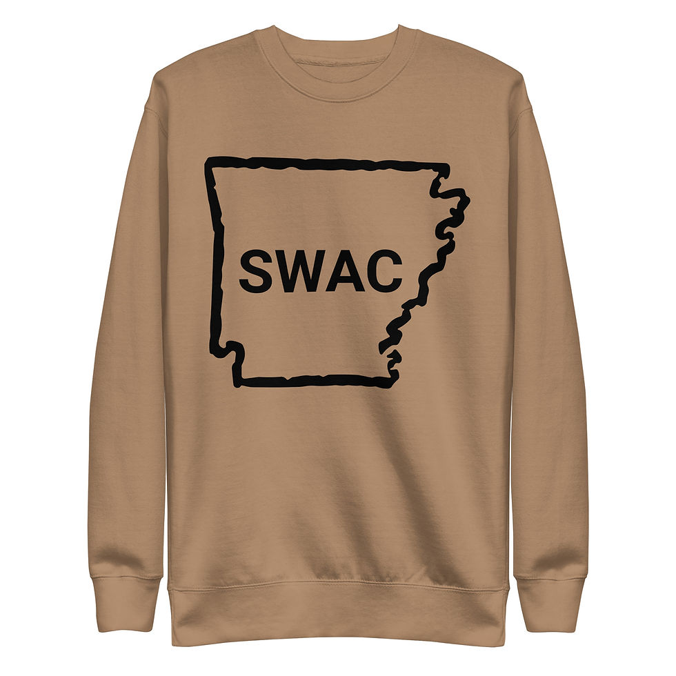 Thumbnail: SWAC Arkansas - Black Unisex Sweatshirt