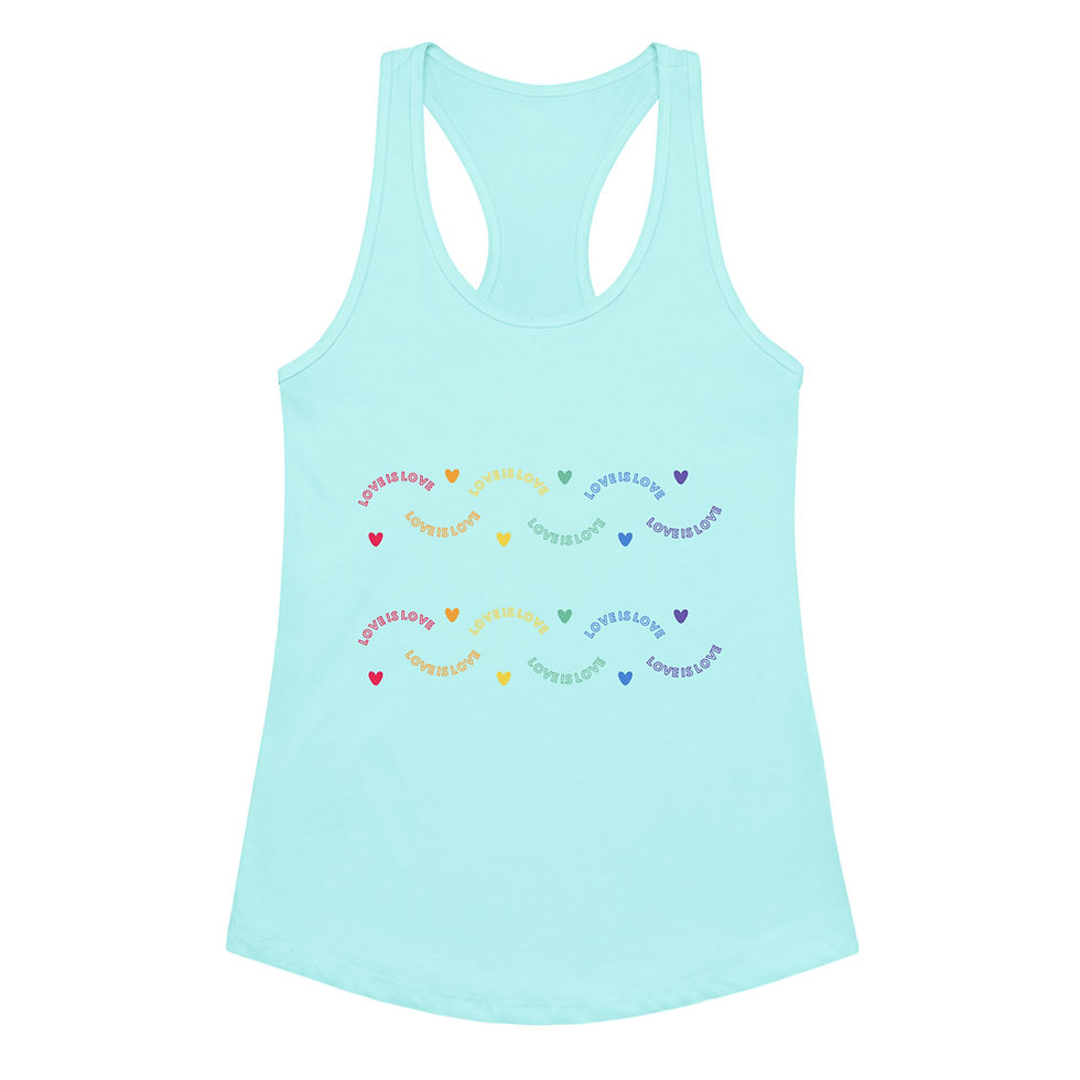 Thumbnail: Love is Love - racerback tank top