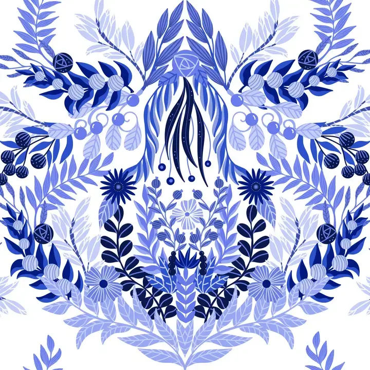 Chinoiserie Insert Set of 10