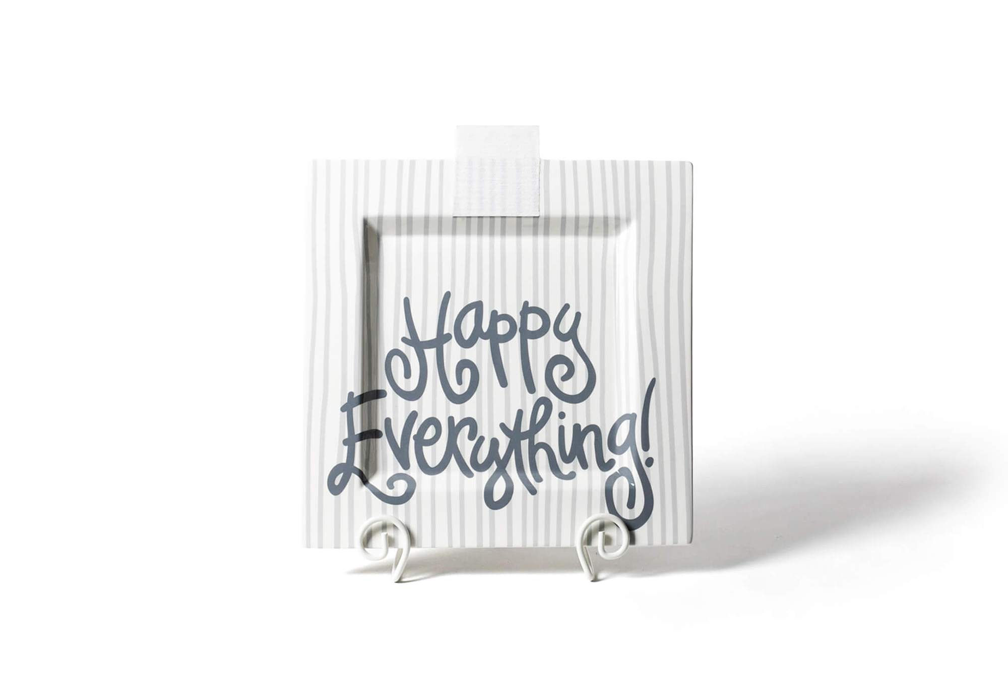 HAPPY EVERYTHING BIG SQUARE PLATTER
