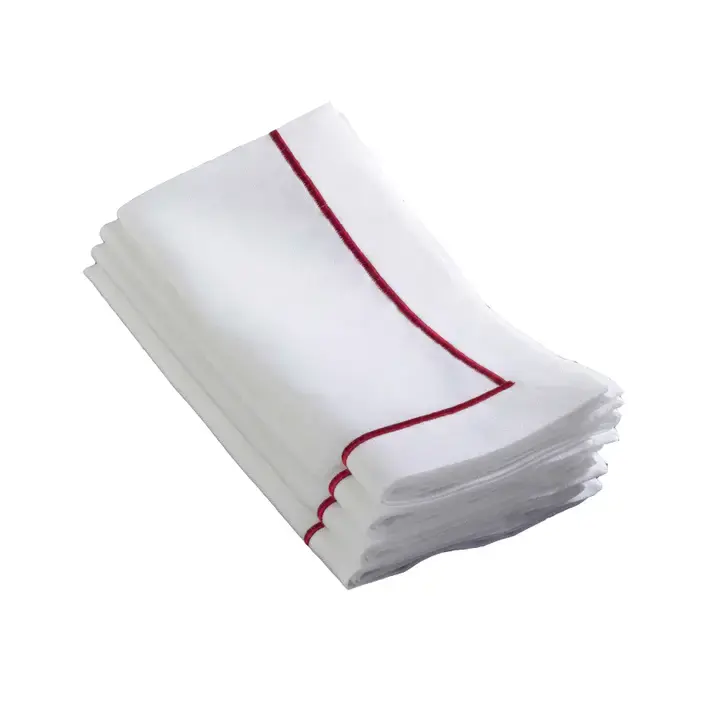 Embroidered Line Design Napkin