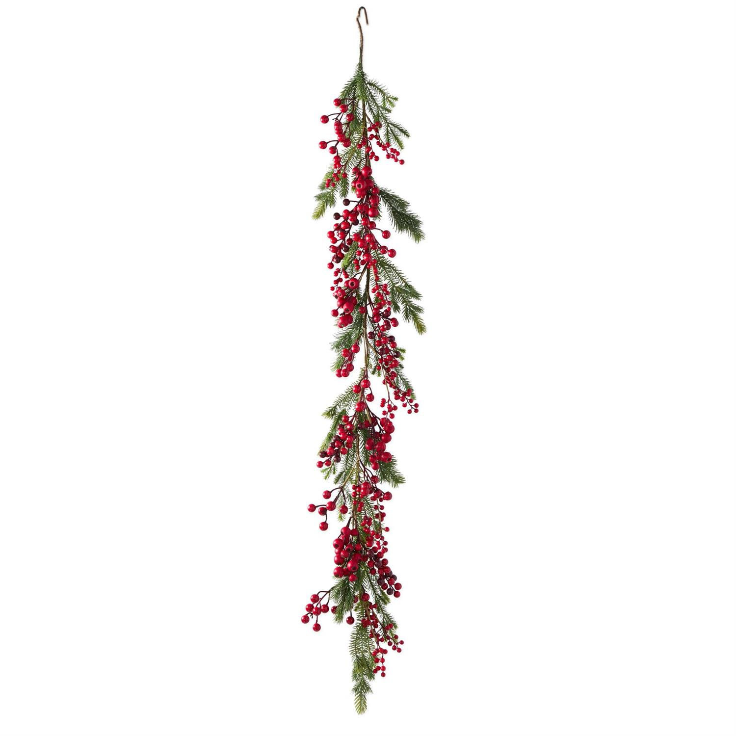Pine & Red Berry Garland