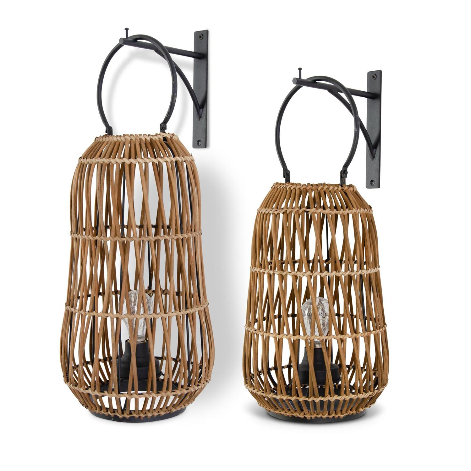 Rattan Bracket Hanging Latterns