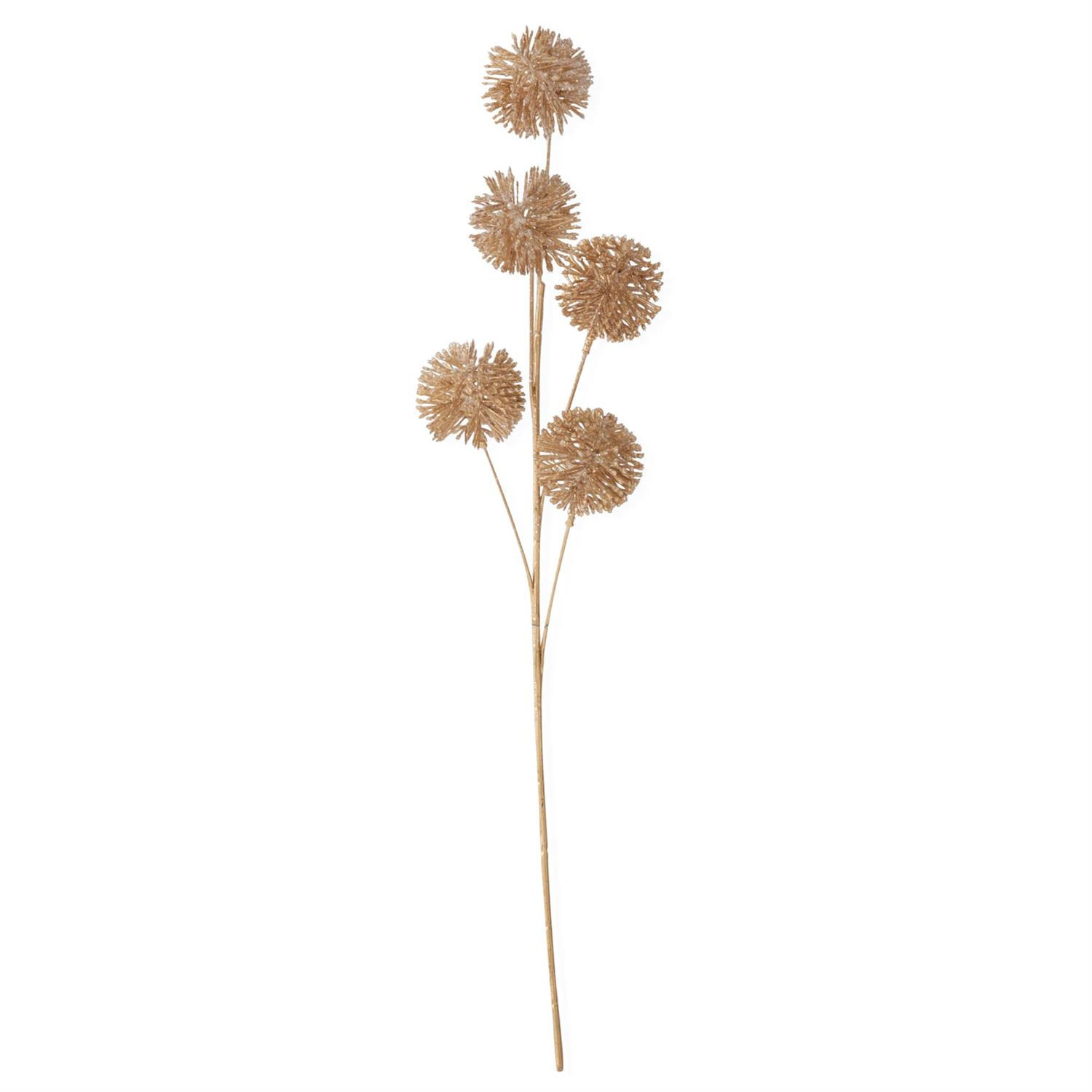 Gold Glittered Ball Stem