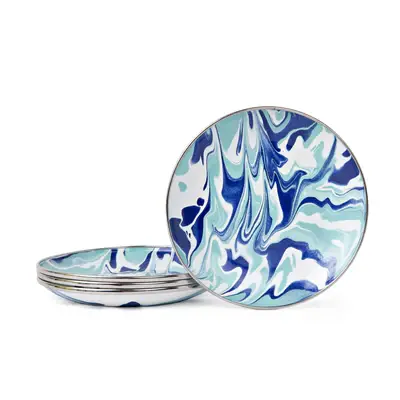 Set of 4 Lagoon Appetizer Plate