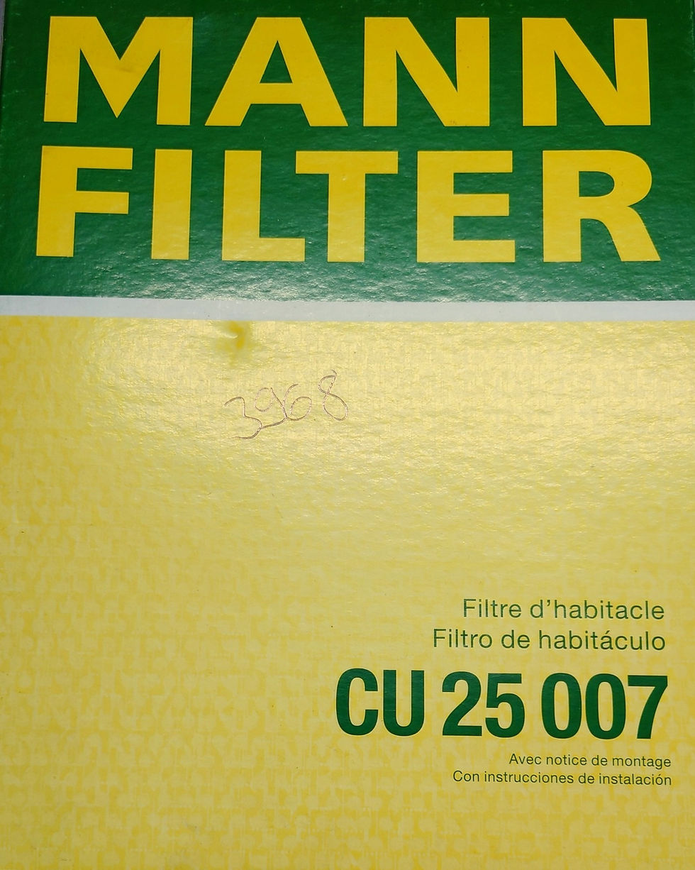 Innenraum-Luftfilter Mann CU 25007