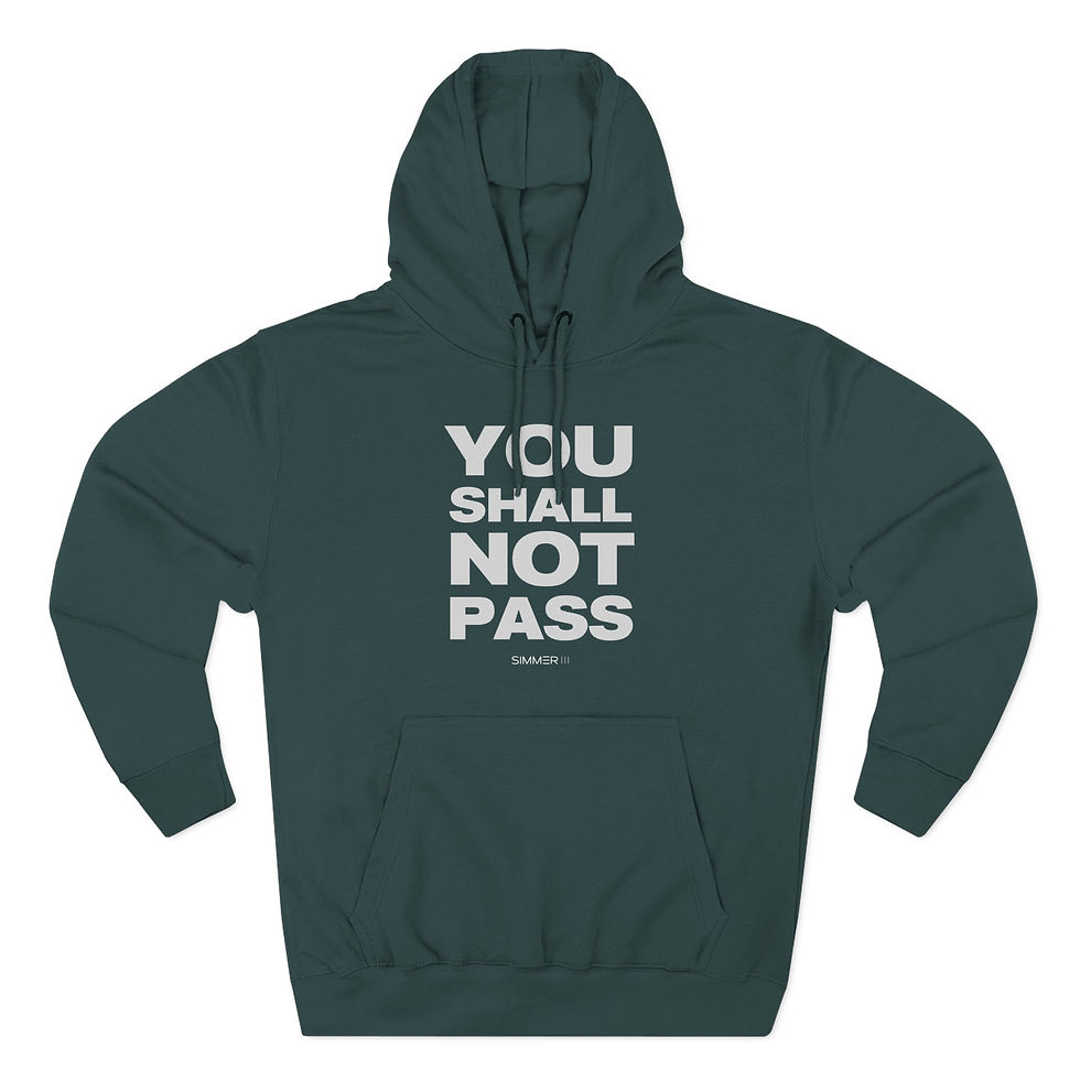 Thumbnail: You Shall Not Pass Adult Hoodie