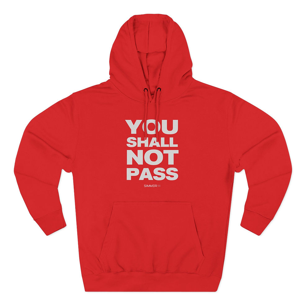 Thumbnail: You Shall Not Pass Adult Hoodie