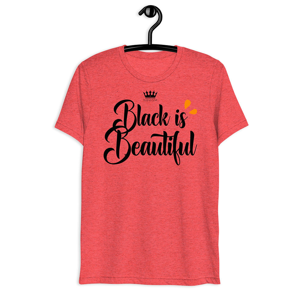 Thumbnail: Short sleeve t-shirt - " Black is Beautiful"