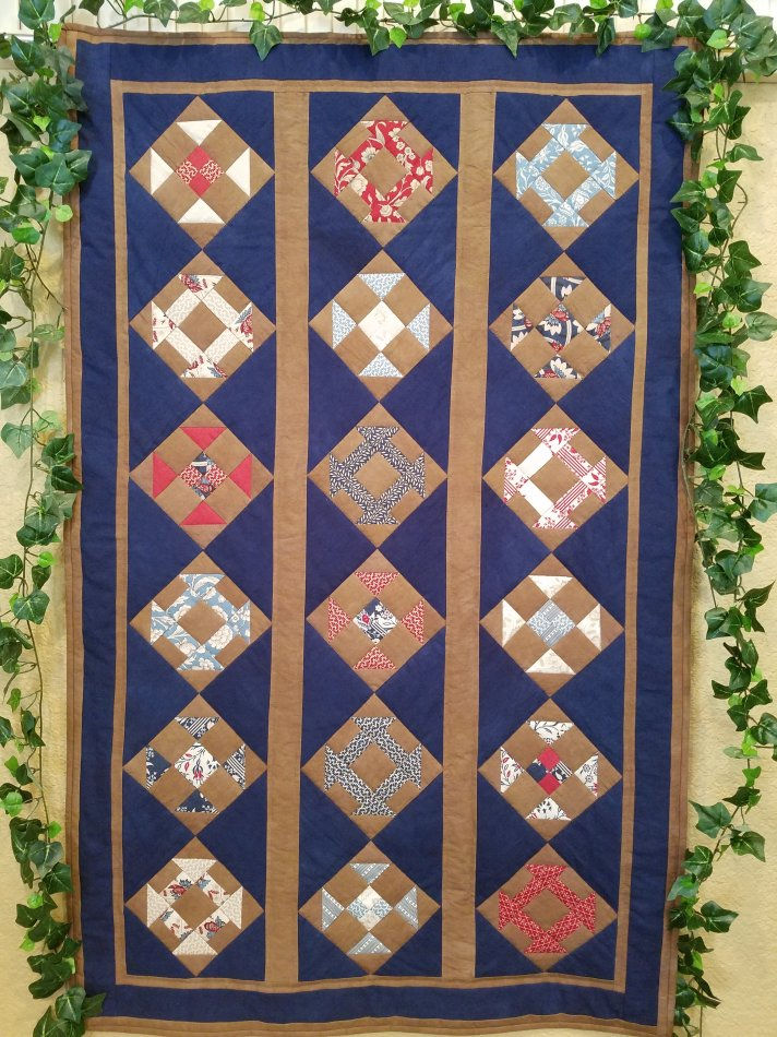 Farmhouse Patchwork Quilted Blanket NCU0TH971 main image 1