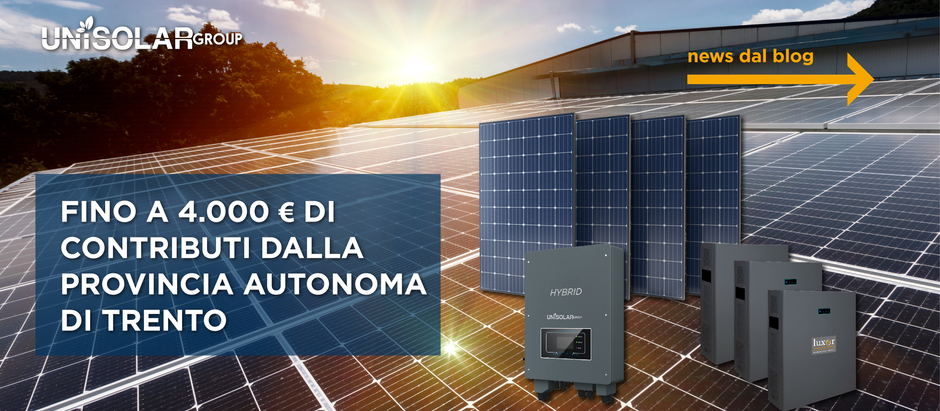 Fino a 4.000 € di Contributi dalla Provincia Autonoma di Trento