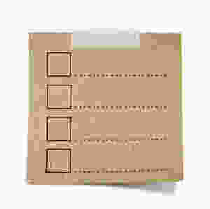 hand draw to do list on note taped recycle paper