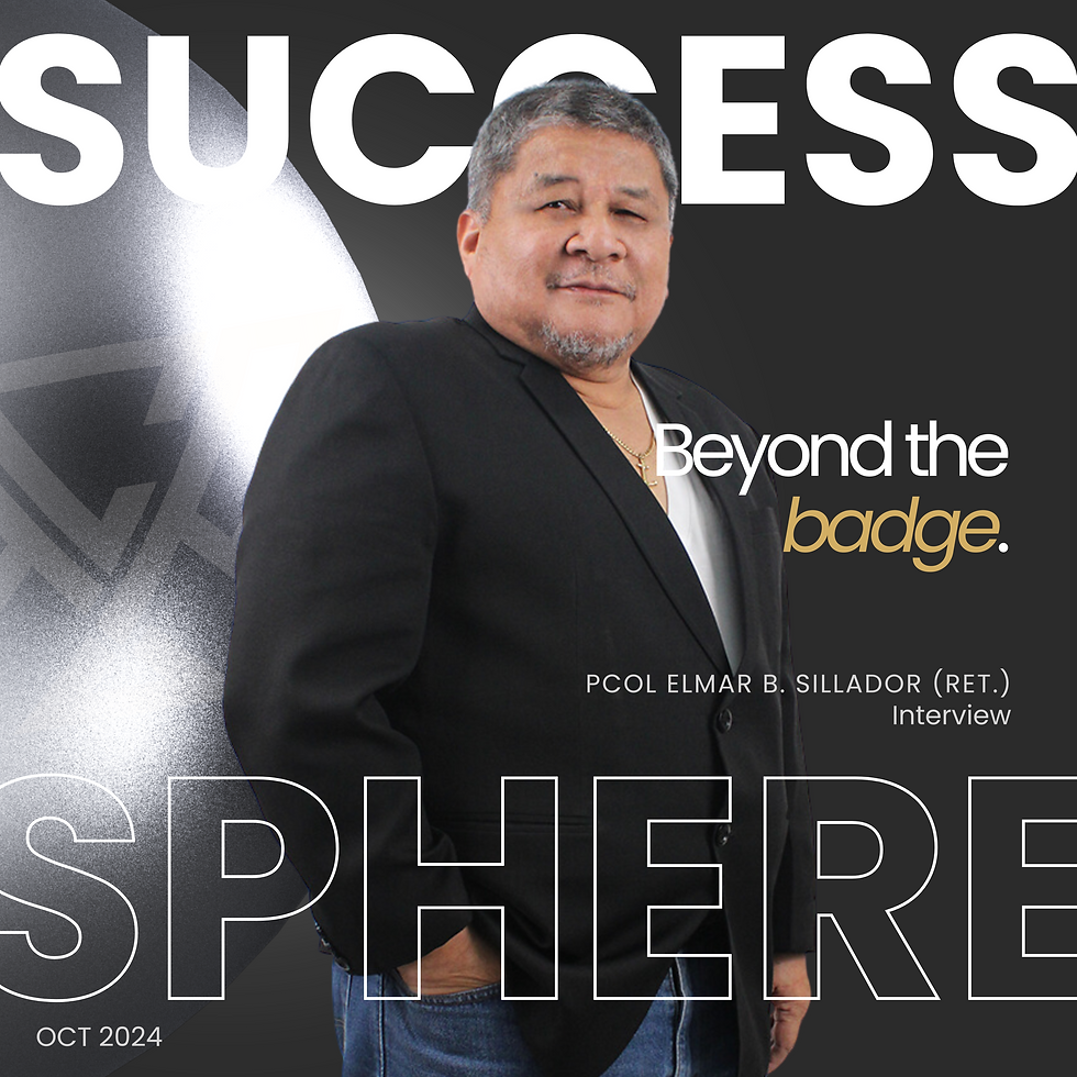 success sphere- beyond the badge- the first PNP medal of valor awardee