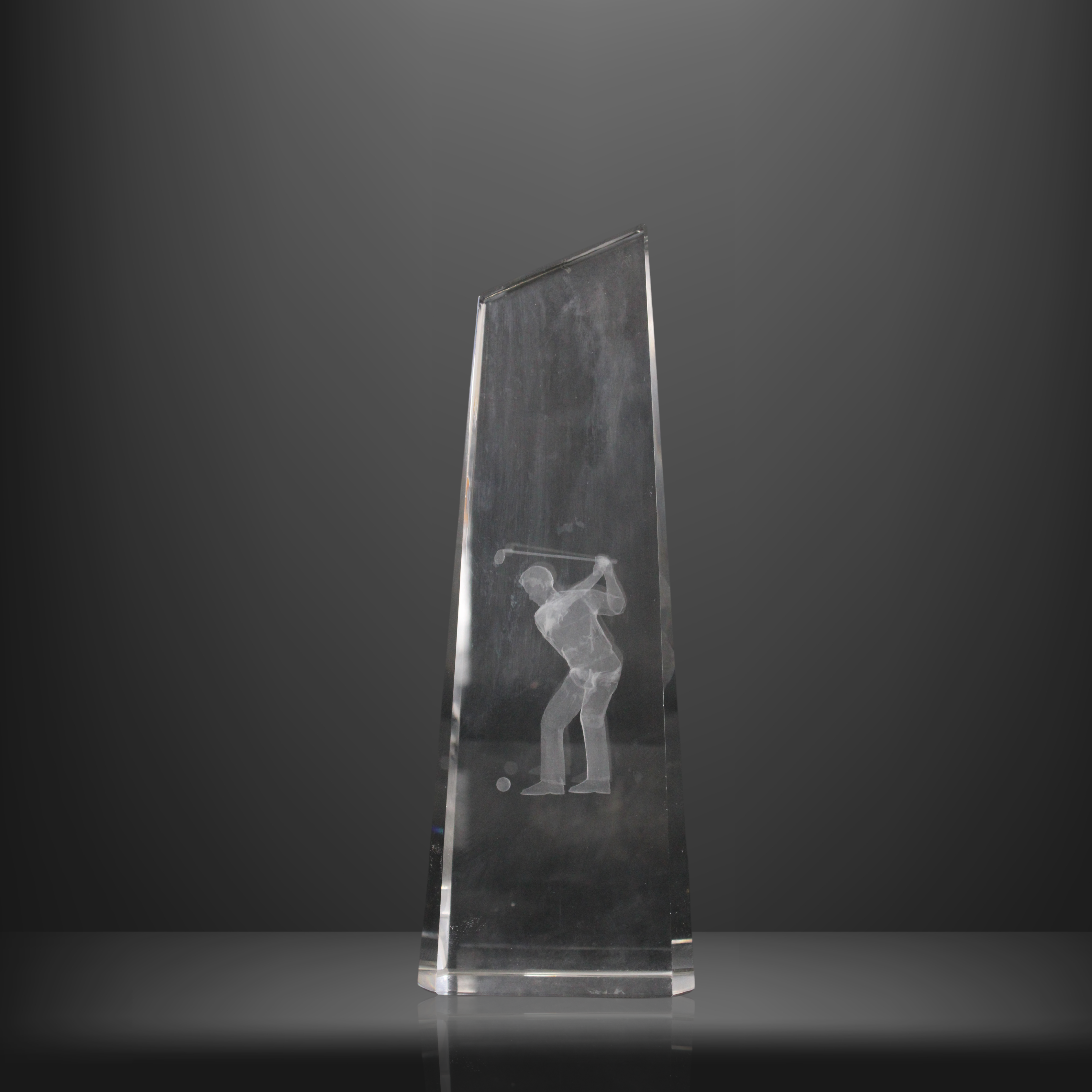 CA16- Crystal Golf Plaque
