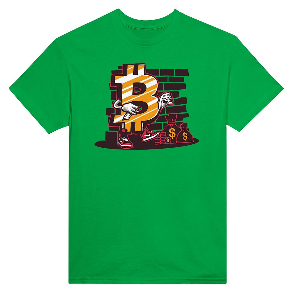 Thumbnail: BITCOIN WALL ART T-SHIRT