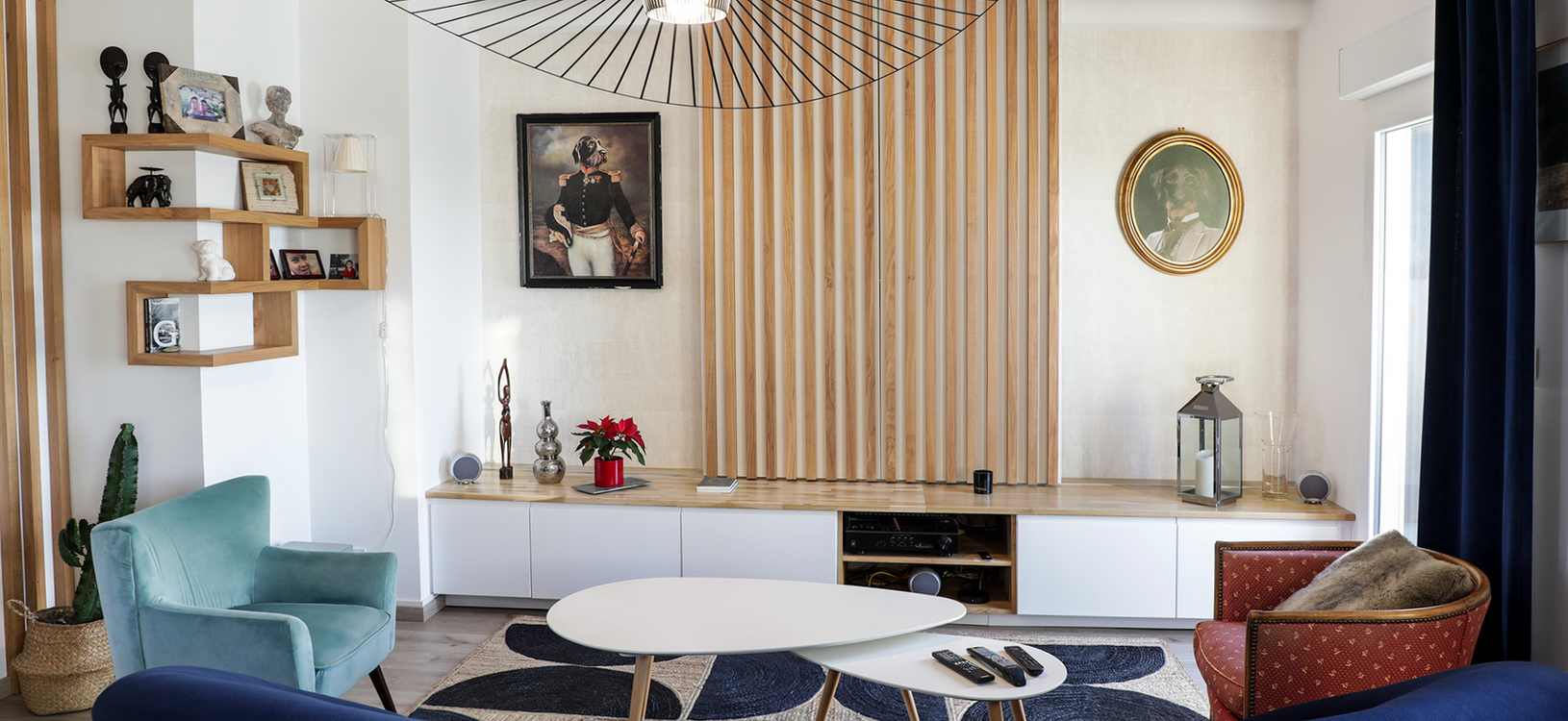 sejour velours agencement sur mesure tasseaux bois decoration architecte rennes