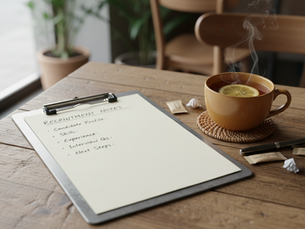 An image of note paper representing a personal interaction in recruitment away from AI automated hiring