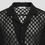 Thumbnail: Men's Black Semi Sheer Casual Shirt with Spread Collar and Long Sleeves