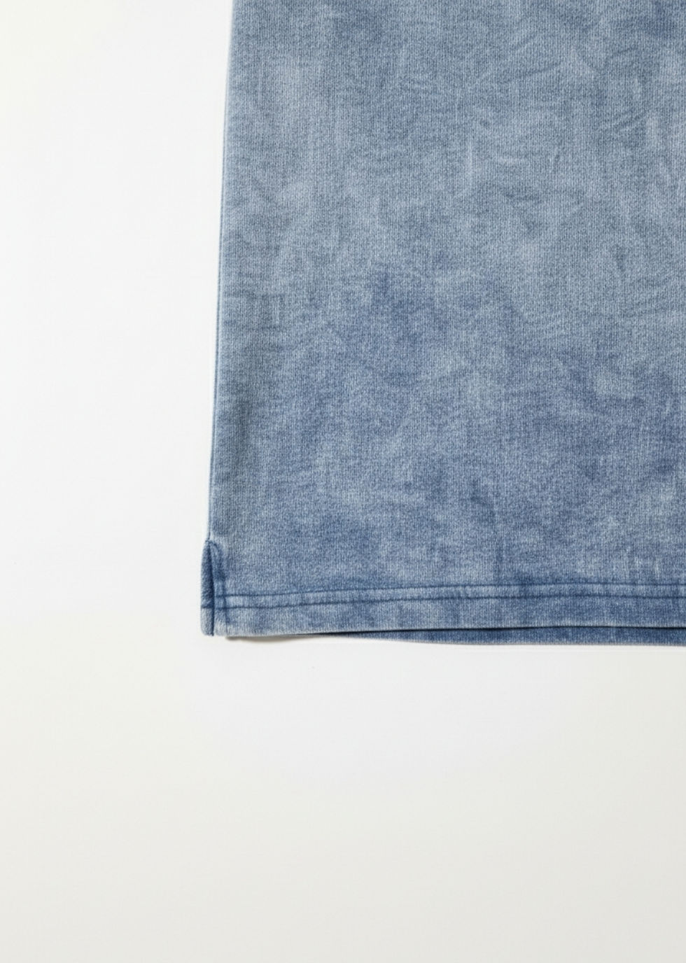 Thumbnail: Woven Cotton Men’s Polo T-Shirt Blue Color Relaxed Fit with Button Closure