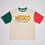 Thumbnail: Men's Oversized Cotton T-Shirt with Typography Print in Off White and Green