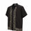 Thumbnail: Floral Printed Black Casual Shirt for Men with Straight Hem and Cuban Collar