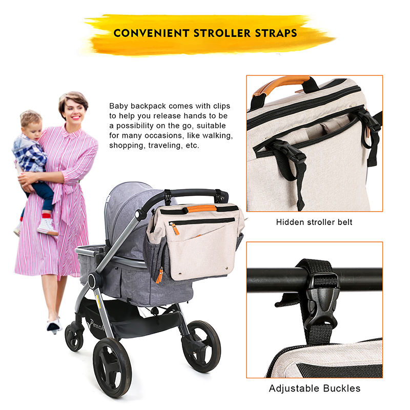 サムネイル： P-8015 Multi functional mommy bag