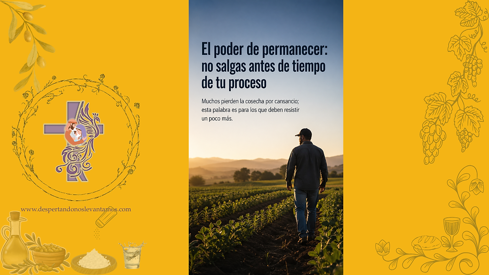 El poder de permanecer: no salgas antes de tiempo de tu proceso