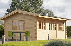 Le Paisanu 18 M² Corse Garden Loisirs, chalets habitables, abris de jardins, chalets de loisirs, bois, corse, jardins, loisirs, chalets, abris, madriers, n°1 du chalet en corse, double vitrage, garage, tonnelle, tonnelle adossée, doublage, double madriers, isolation, laine de roche, plots pvc, terrasse, lame de terrasse, bois de scandinavie,Abris de Jardins Chalets de jardins chalets de loisirs chalets Habitables bois corse corsegardenloisirs Numero 1 du chalet en corse