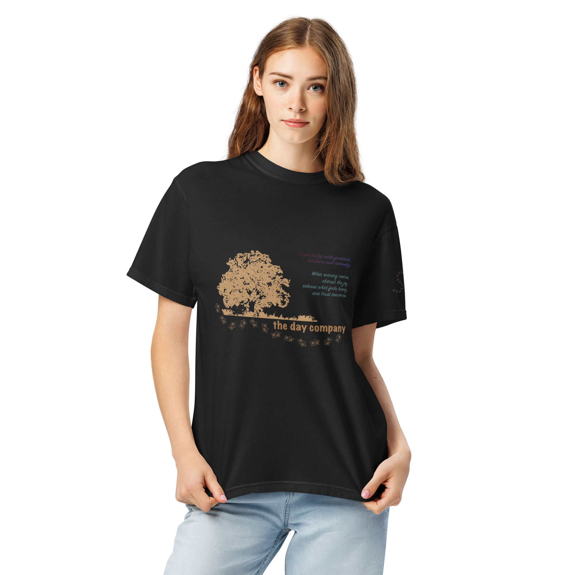 the day company unisex garment-dyed heavyweight t-shirt