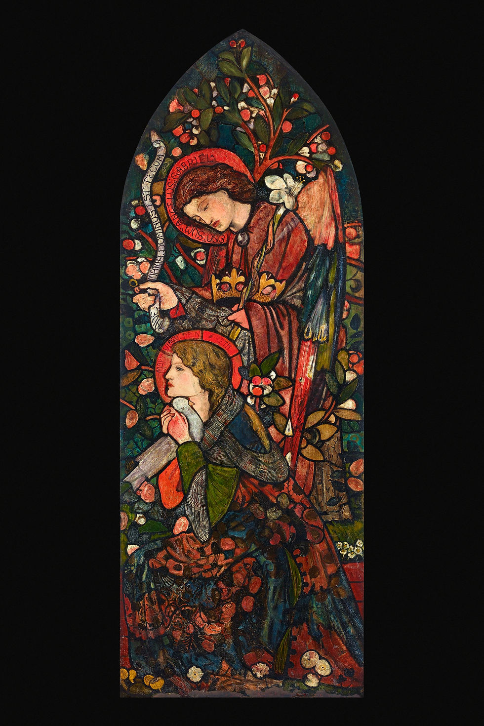 The Annunciation (1857) painting by Sir Edward Burne–Jones. Original from Birmingham Museum and Art Gallery. Digitally enhanced by rawpixel.