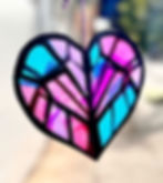 A heart-shaped suncatcher